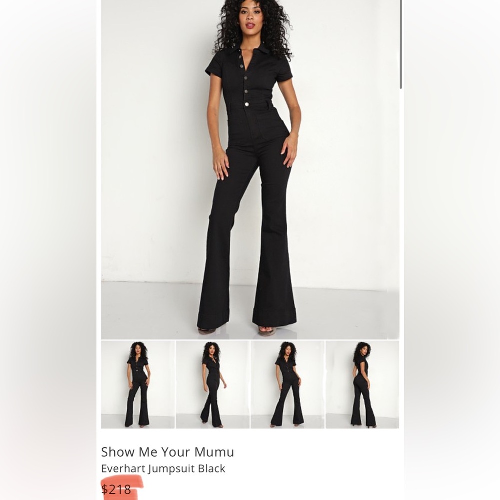 Show Me Your MuMu Black Jumpsuit